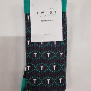Grey Twist Logo Socks