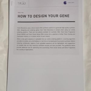How To Design Your Gene (Rev 2.0)