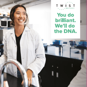 GrandFabric Booth Graphic - "You'll do brilliant. We'll do the DNA"
