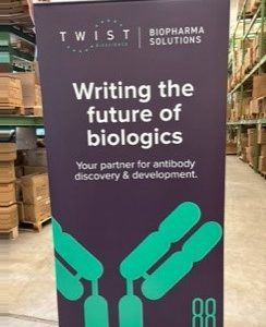 Roller Banner - "Writing the future of biologics"