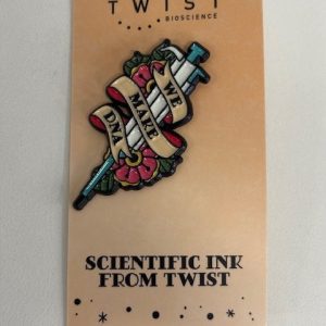 'We make DNA' pin