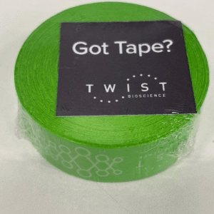 Twist branded green lab tape