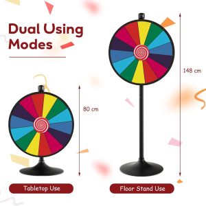 Large prize spinning wheel