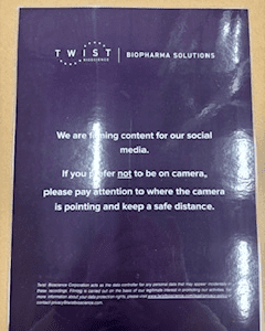 Twist Legal Sign for Video/Photos with Biopharma Logo